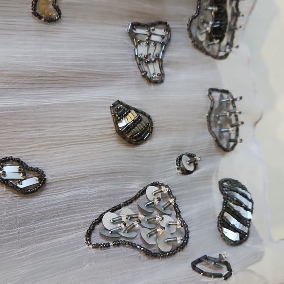 Beaded Sheer Overlay Dress - Picture 2 of 6